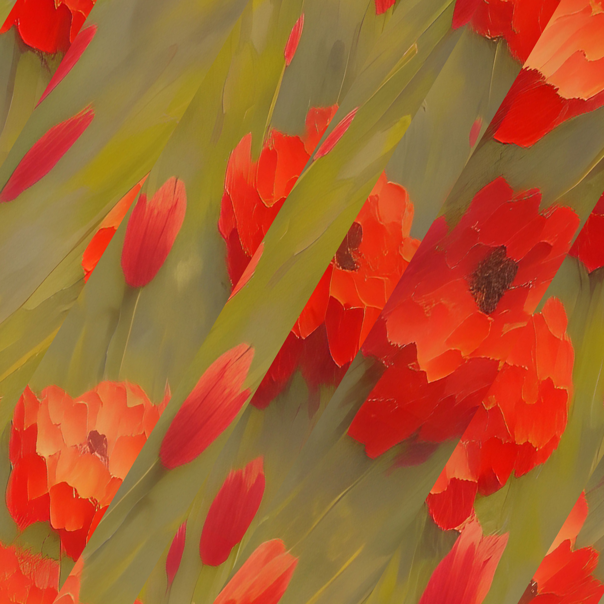 AI Red Flowers #1 static token preview