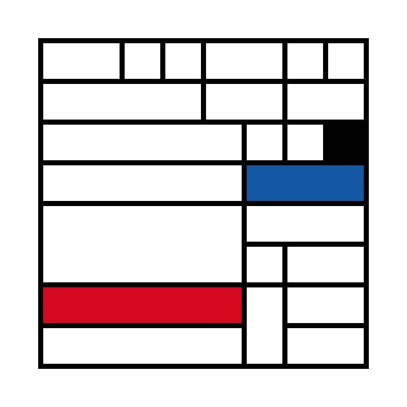 Mondrian squares #8 static token preview