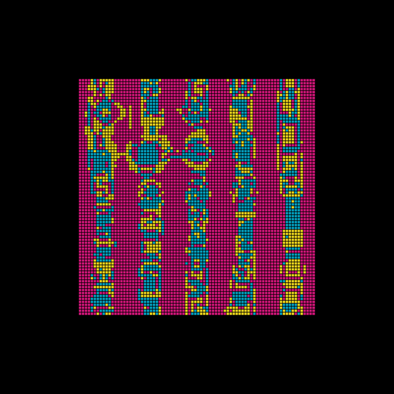 fractal memory cellular automata - FMCA #12 static token preview