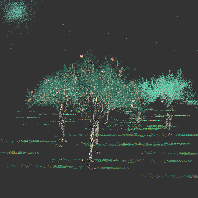 Black winter forest #20 static token preview