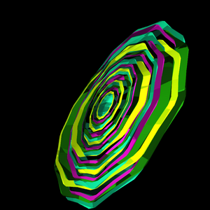 crumpled colored space project preview