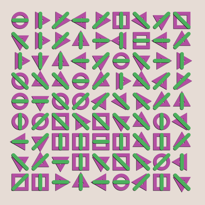 Geometric abstraction #19 static token preview