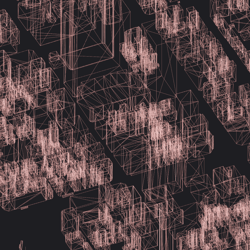 Wireframe City: Tokyo Shibuya #2 static token preview