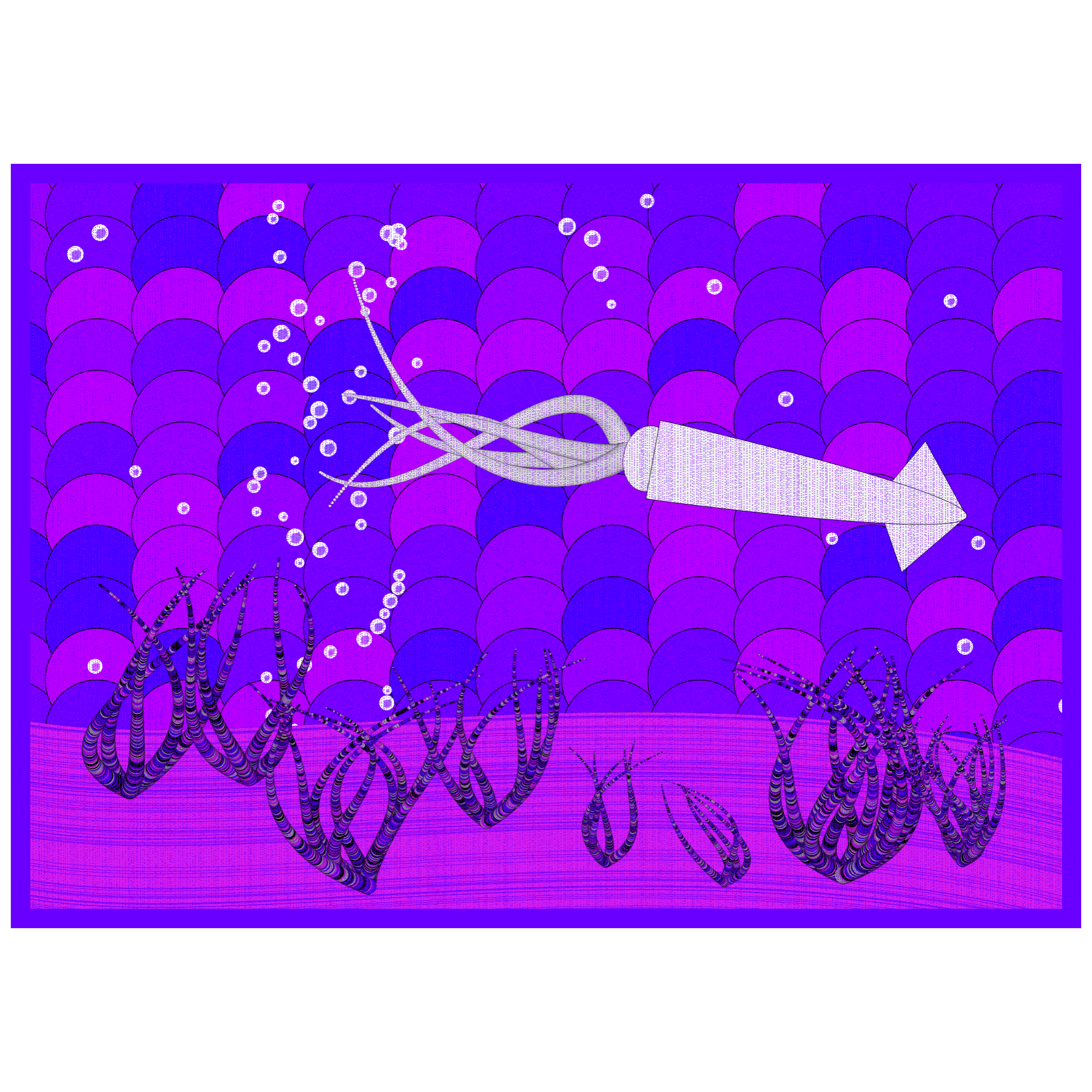 Bézier Aquarium 🦑 #16 static token preview