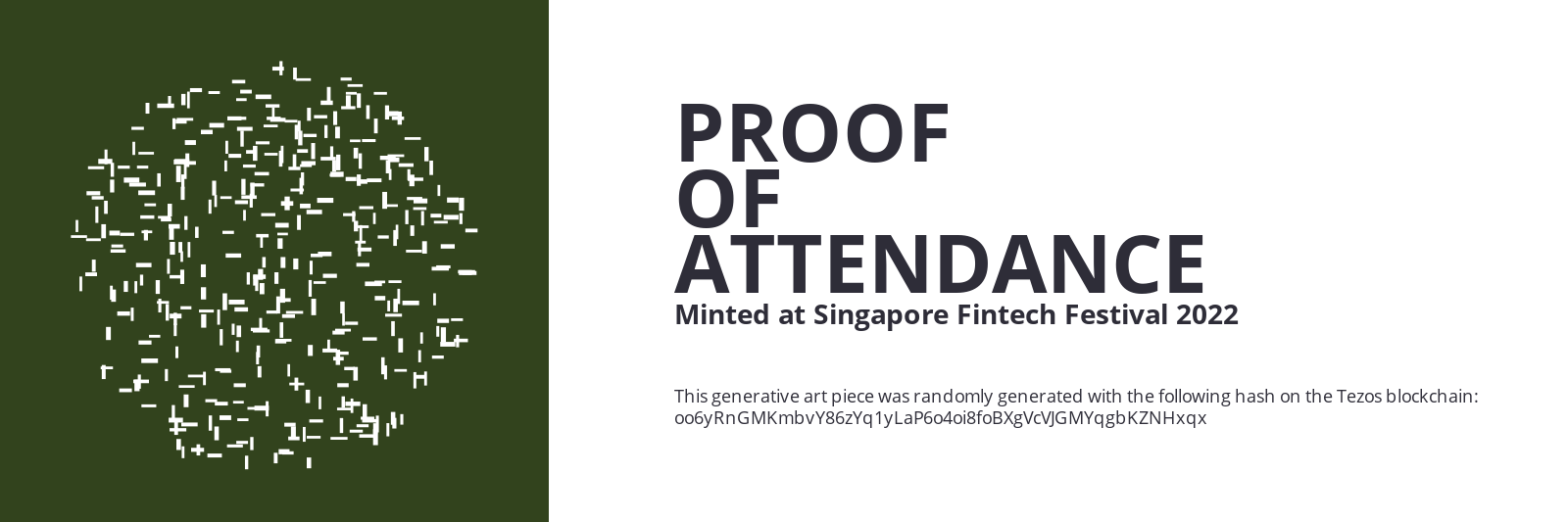 SFF2022 Proof of Attendance Token #345 static token preview