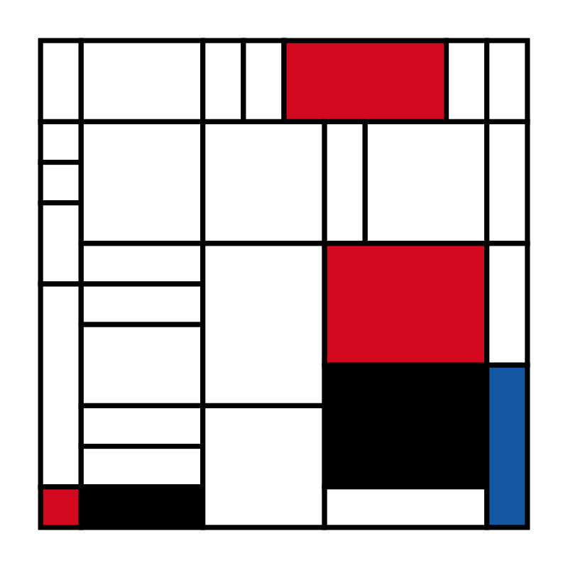Mondrian squares #7 static token preview