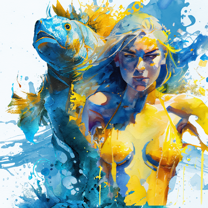Artemis and Fish #20 static token preview