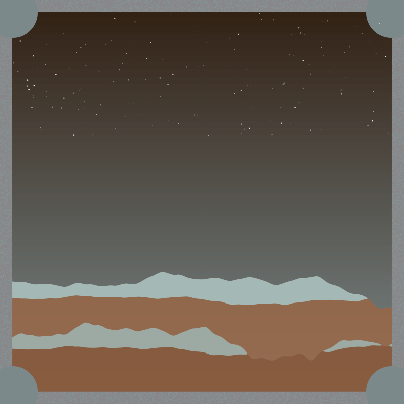 Stars and snow in the Andes Mountains #1 static token preview