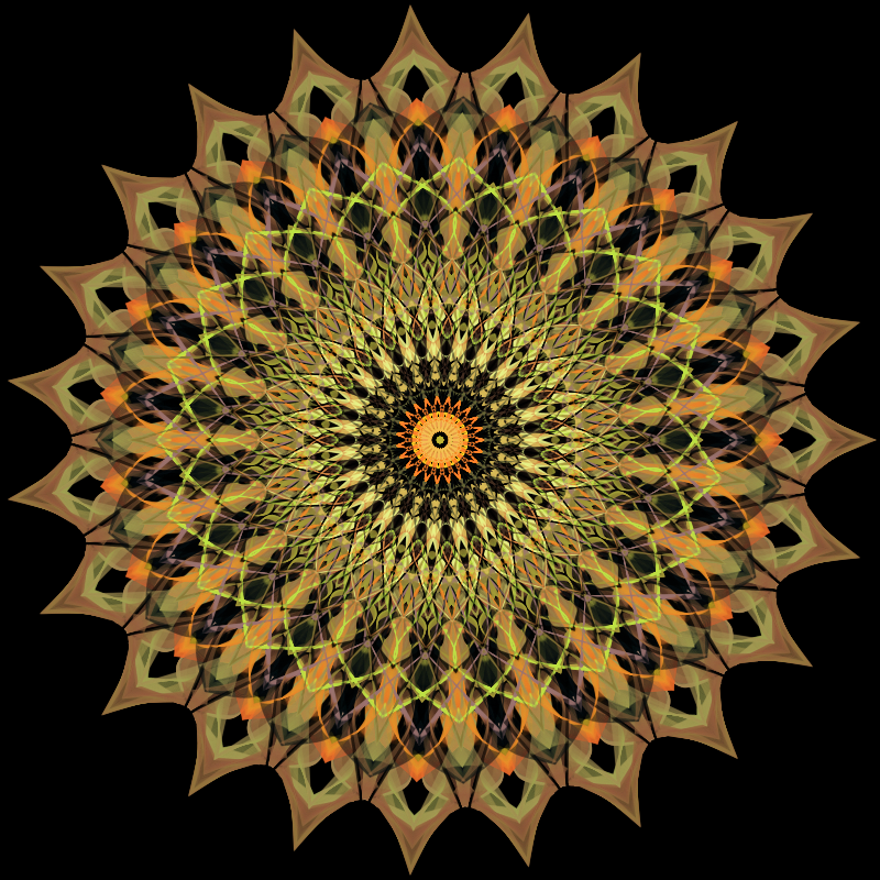 Morphing Mandala - #fxhashturnsone charity #7 static token preview