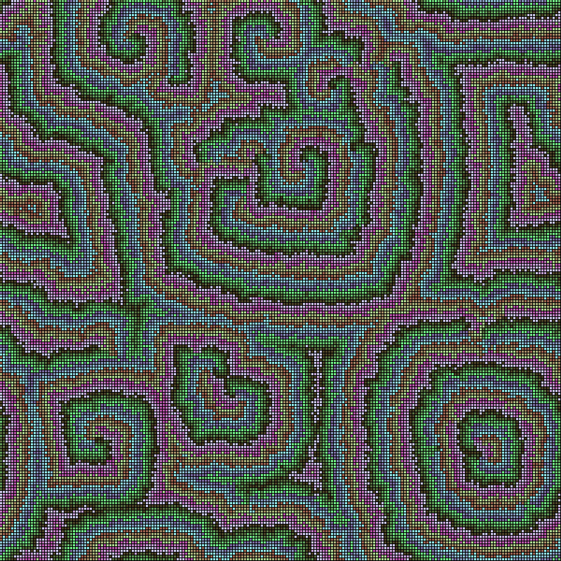 Reaction Diffusion Cellular Automata #21 static token preview