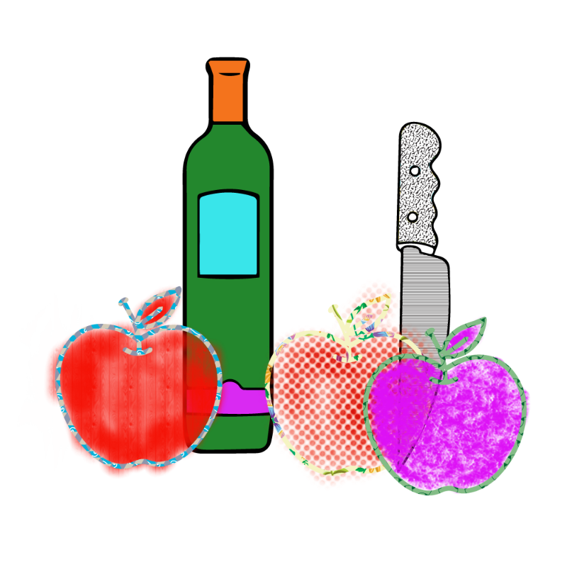 bottle and apples #86 static token preview