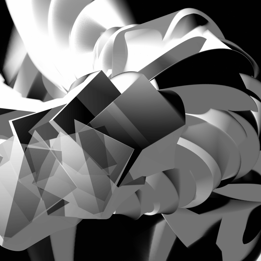 Transparent Evolving Sculpture #9 static token preview