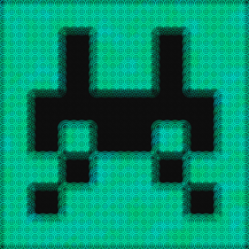 Not your average space invader #12 static token preview