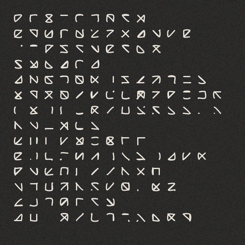 Asemic writing #16 static token preview