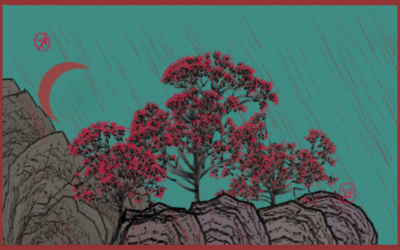 Bloom in the rain #20 static token preview