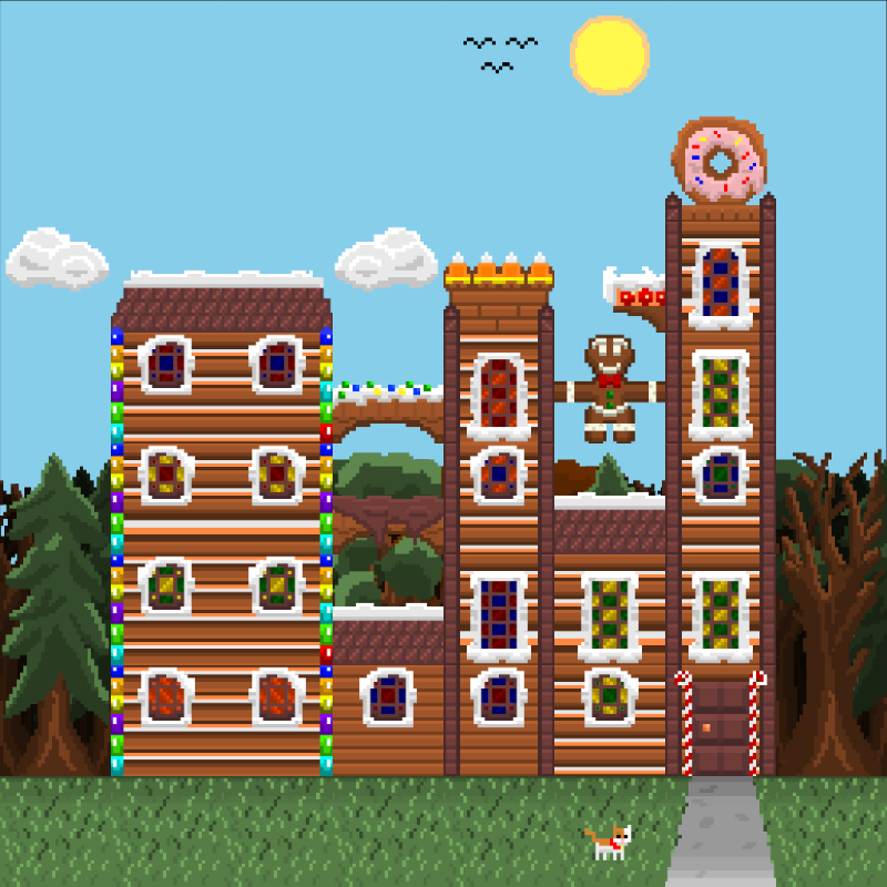 2D Mansion Candy House #10 static token preview