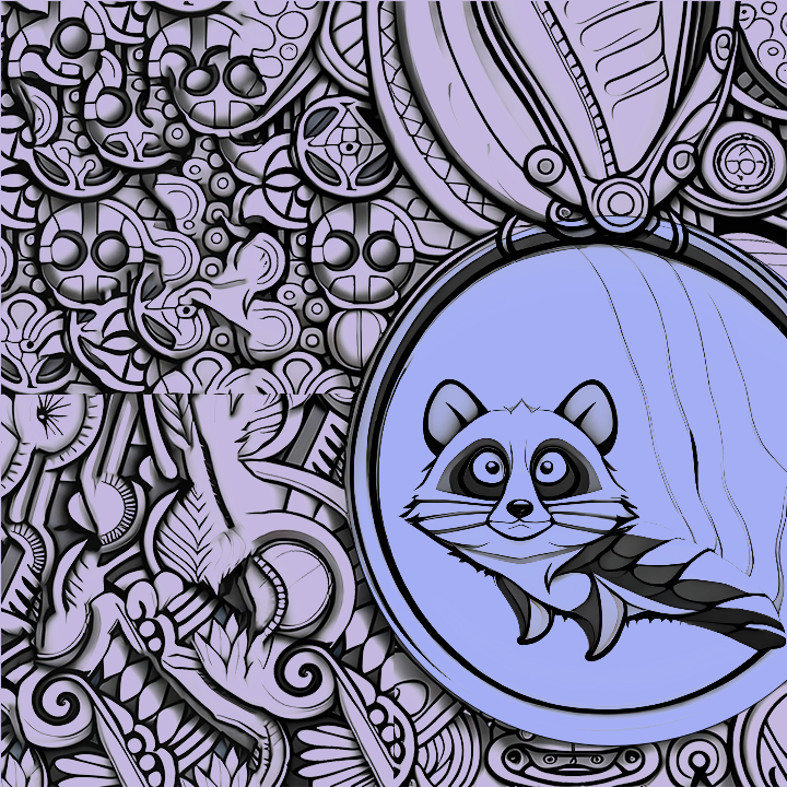 Playful weasel #6 static token preview