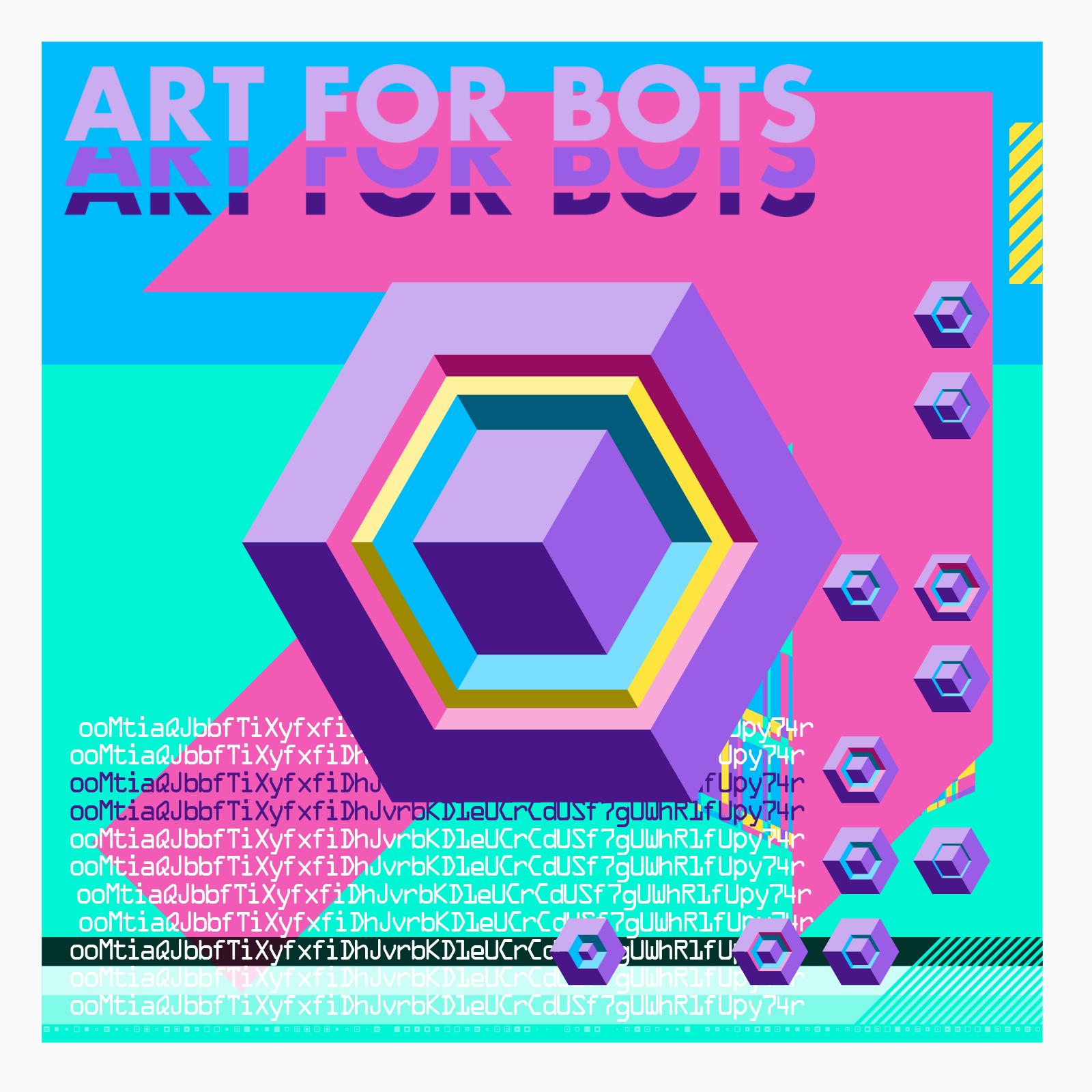 Hexagones - Art forBots forHumans forPrint #11 static token preview