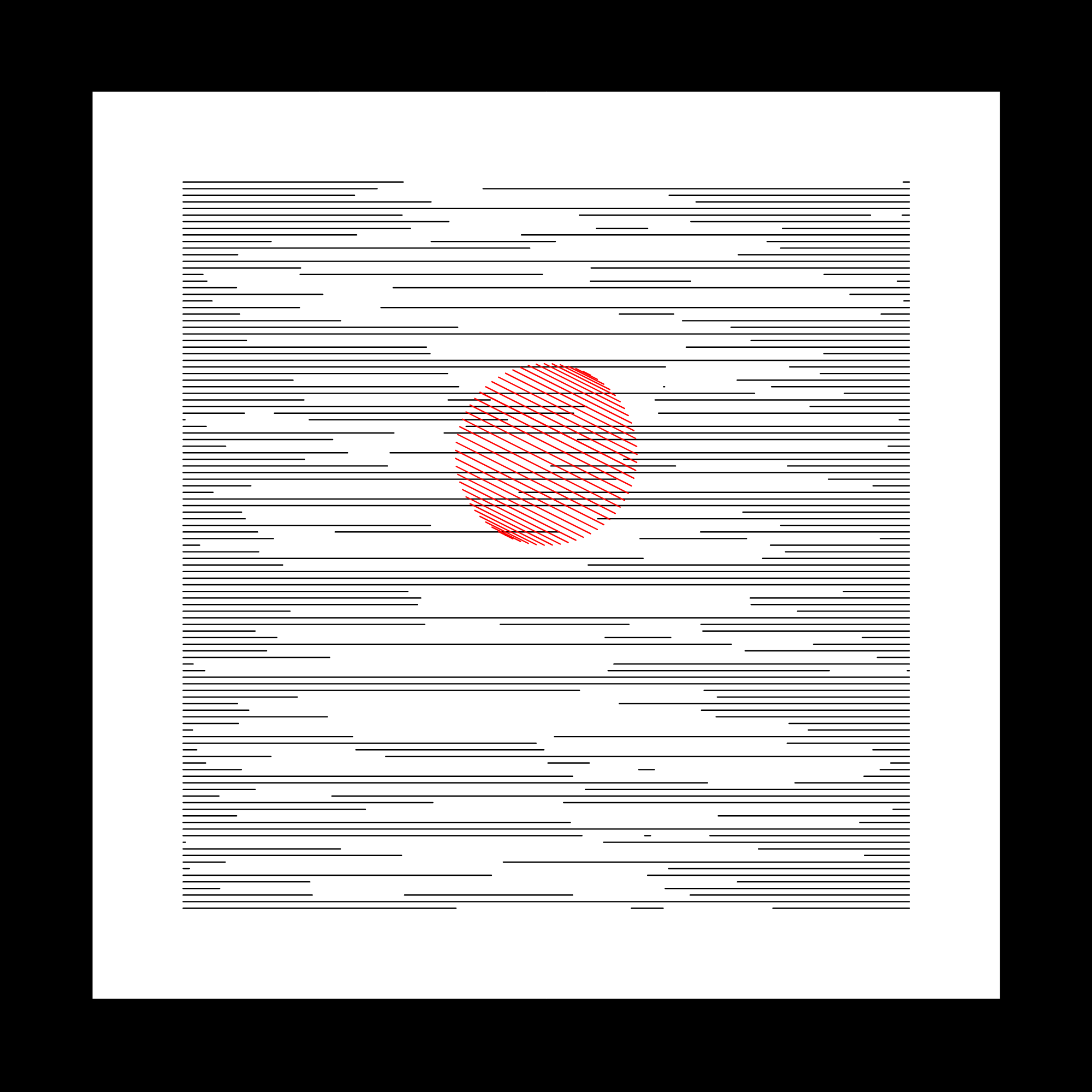 111 lignes horizontales et un rond #9 static token preview