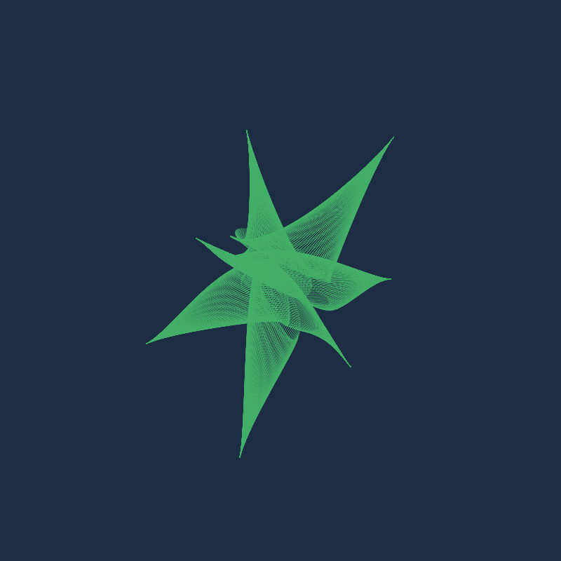 Bezier Stars #13 static token preview