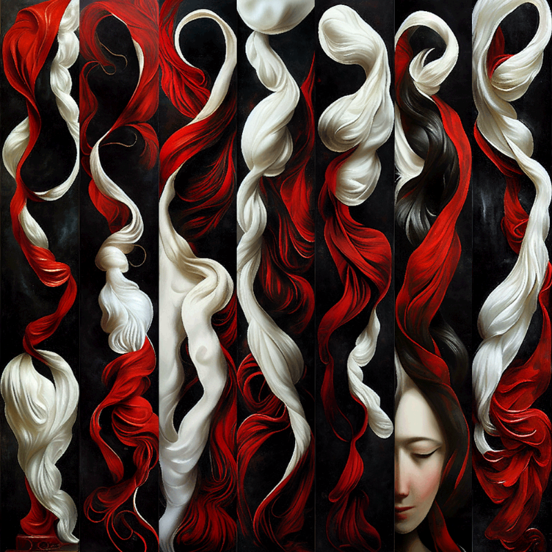 AI Red Hair #5 static token preview