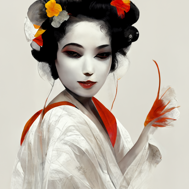 White Geisha #2 static token preview