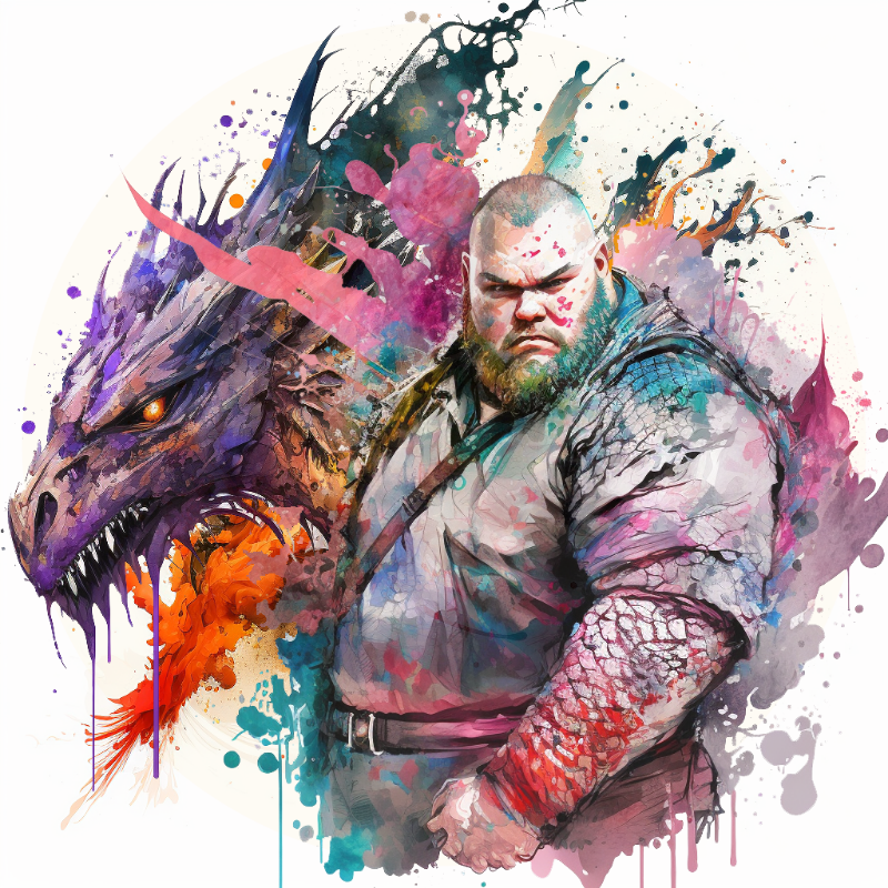Dragon Bloke #18 static token preview