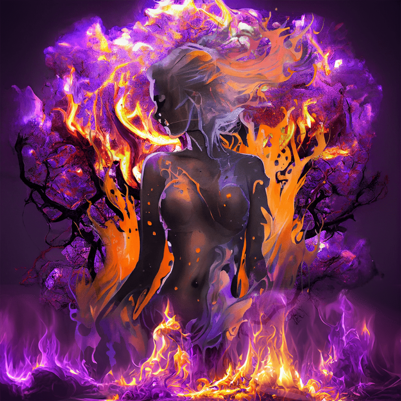 Purple Hestia #18 static token preview