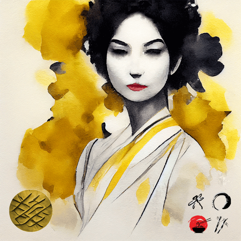 Yellow Geisha #5 static token preview
