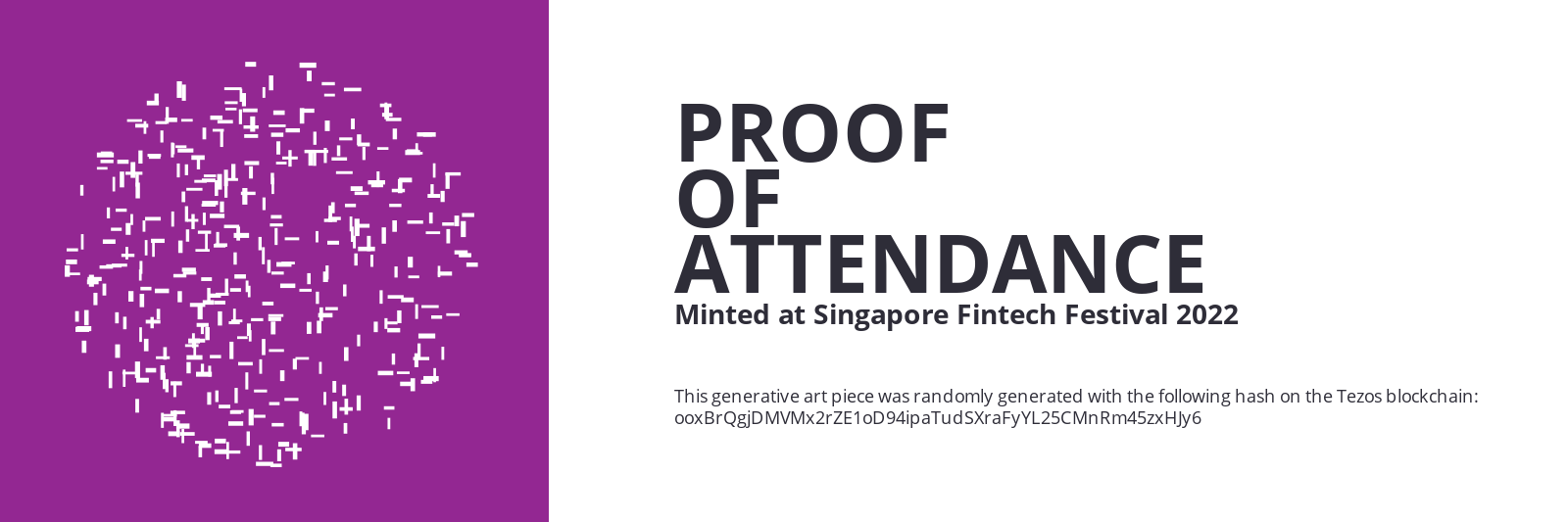 SFF2022 Proof of Attendance Token #1139 static token preview