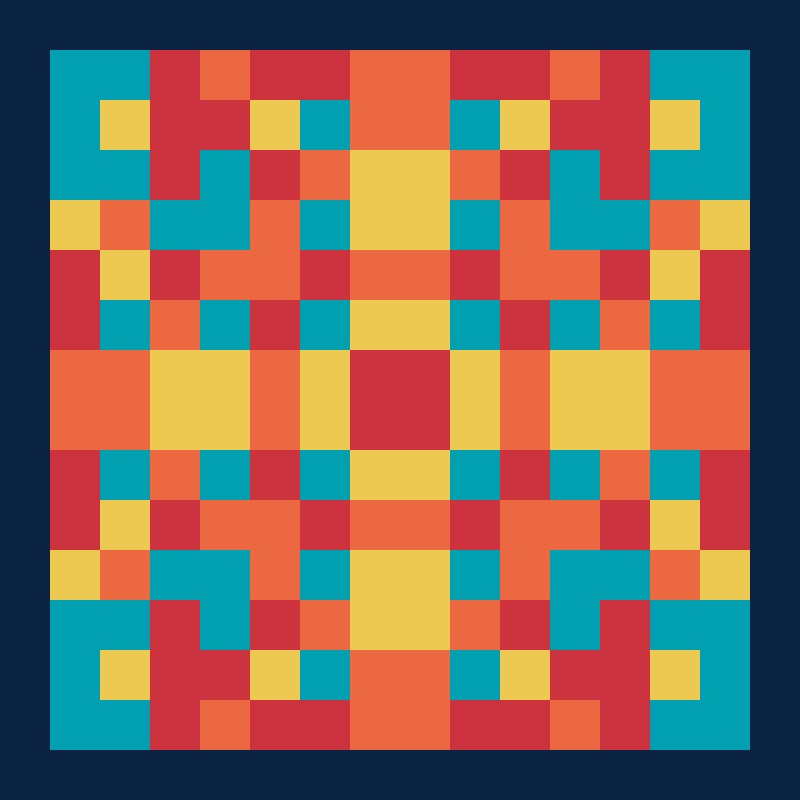 Pixel Mandala #1 static token preview