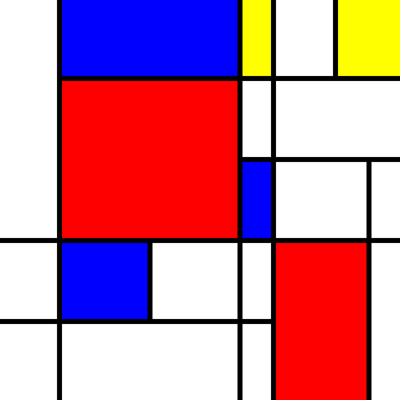 compositioninredblueandyellow.art, (NFT) #16 static token preview