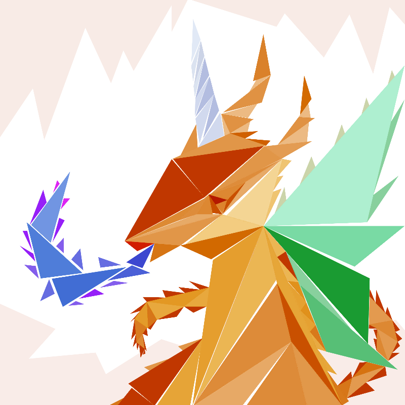Unicorn dragon #23 static token preview