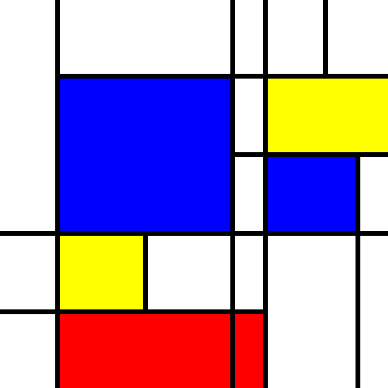 compositioninredblueandyellow.art, (NFT) #18 static token preview