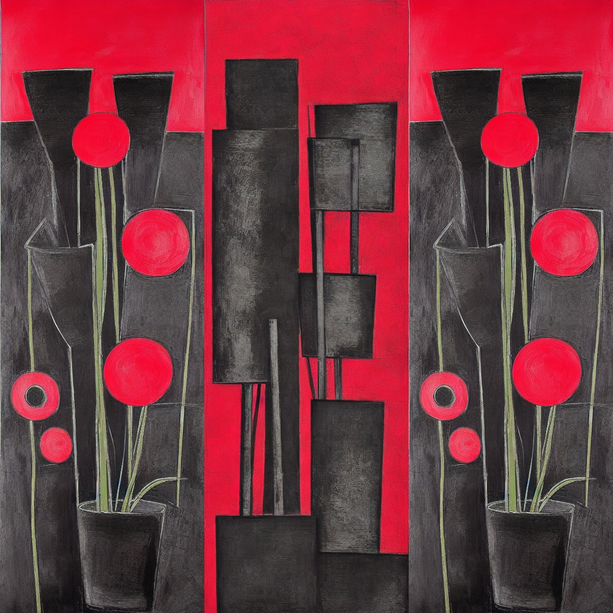Cubism Flowers #1 static token preview