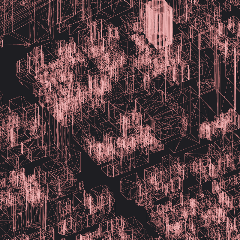 Wireframe City: Tokyo Shibuya #21 static token preview