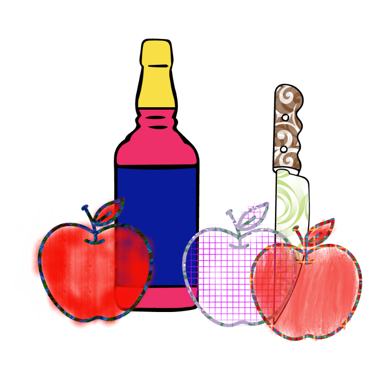 bottle and apples #8 static token preview