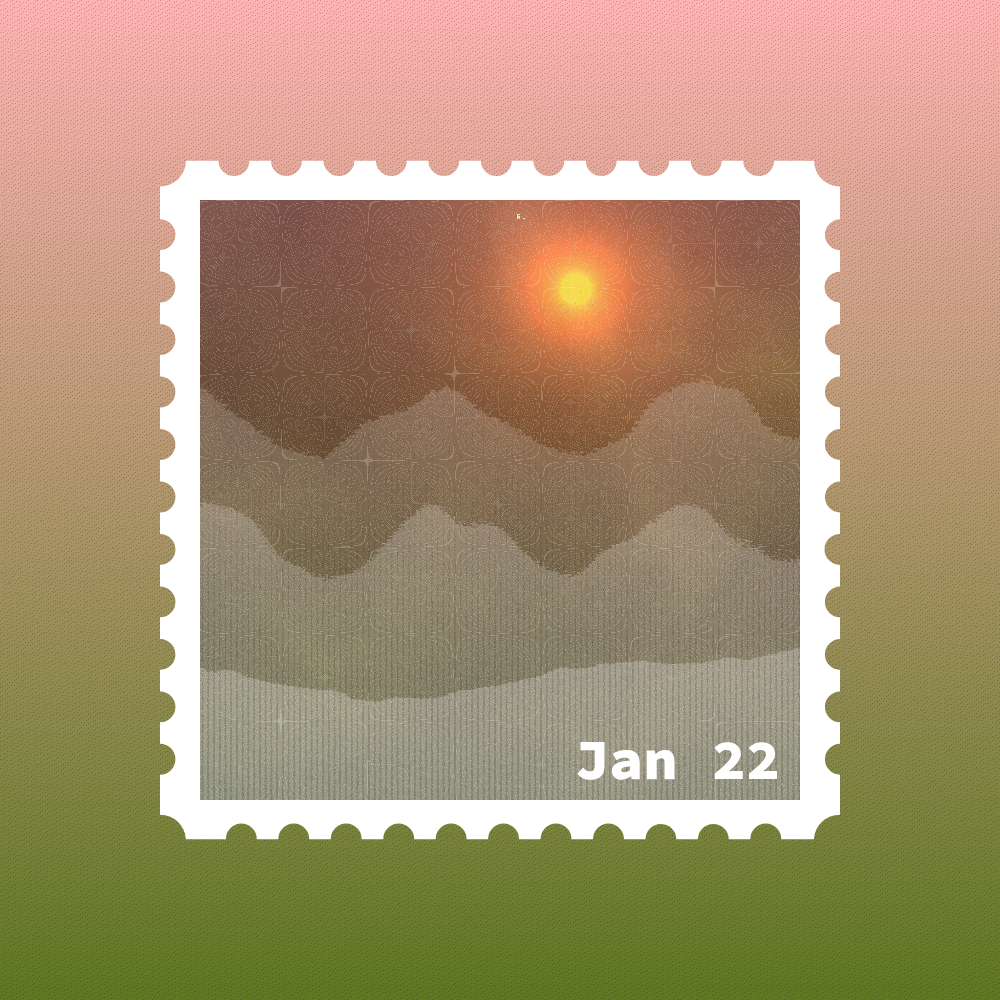 January 2022 stamp #10 static token preview