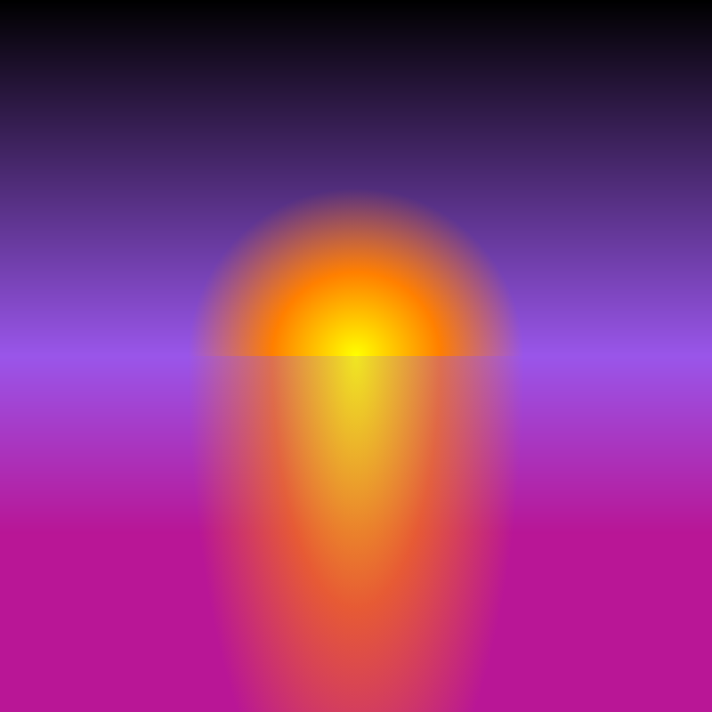 Sunset over random planet #2 static token preview