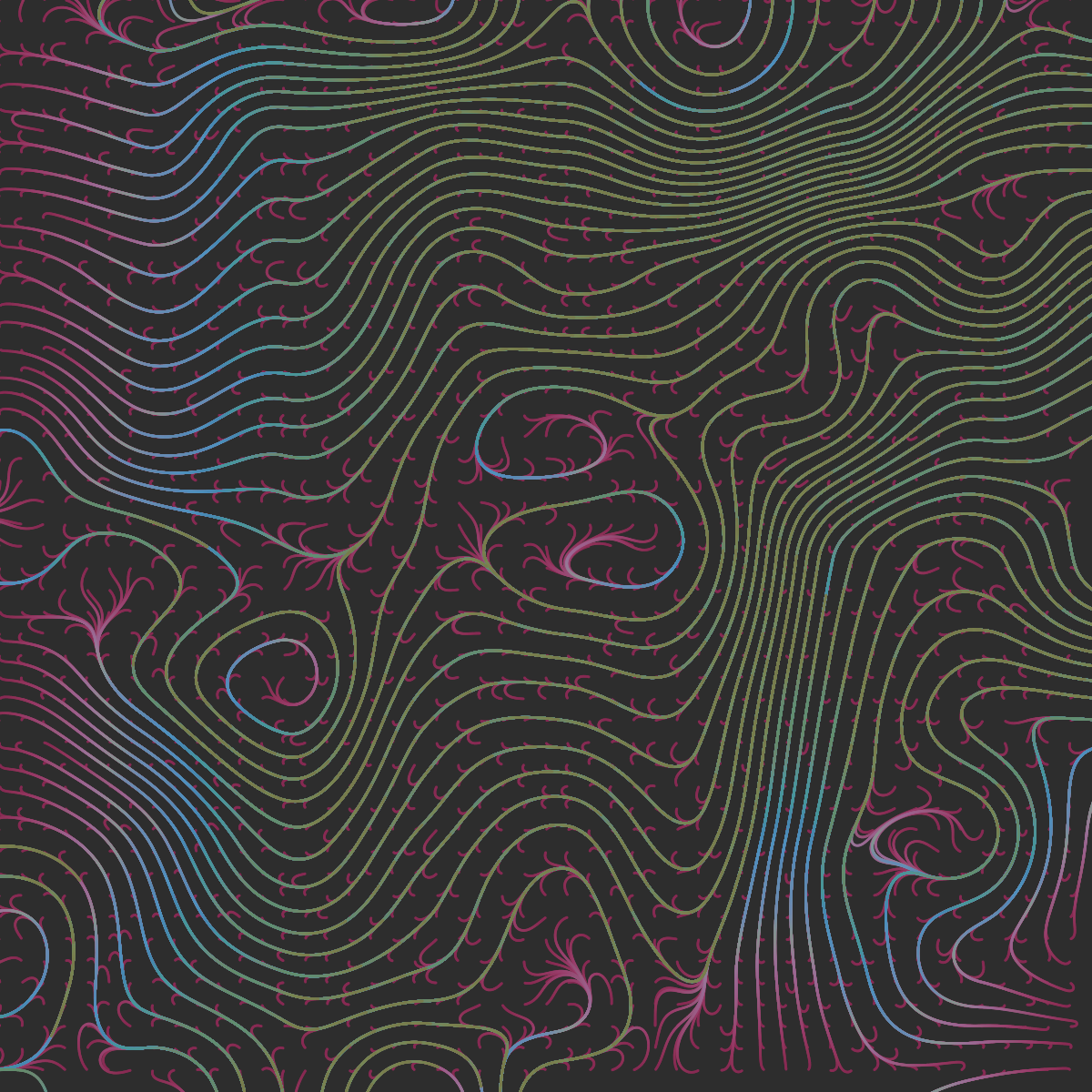 Colored Flowfield Patterns #4 static token preview