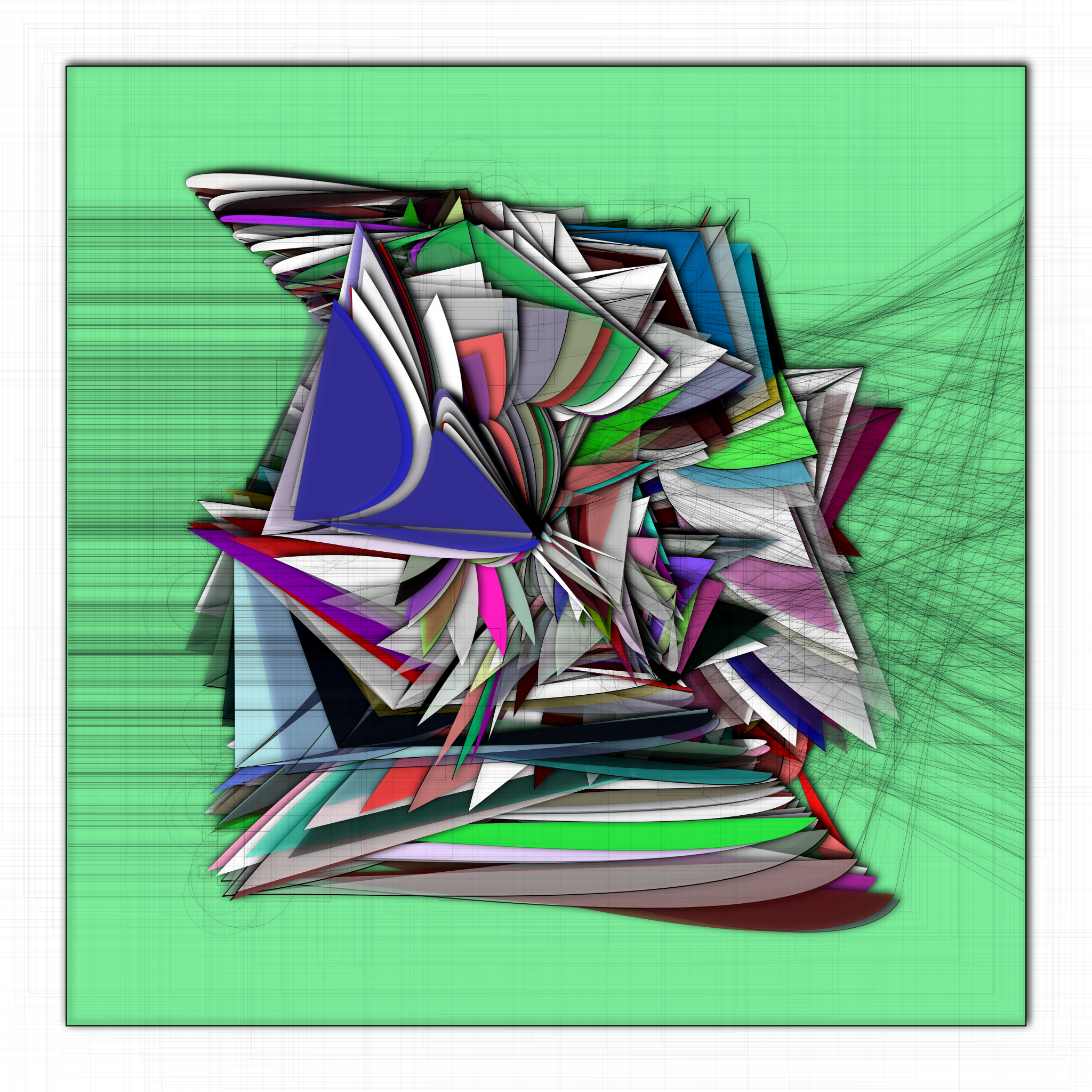 P5Js Thoughts V7 #23 static token preview