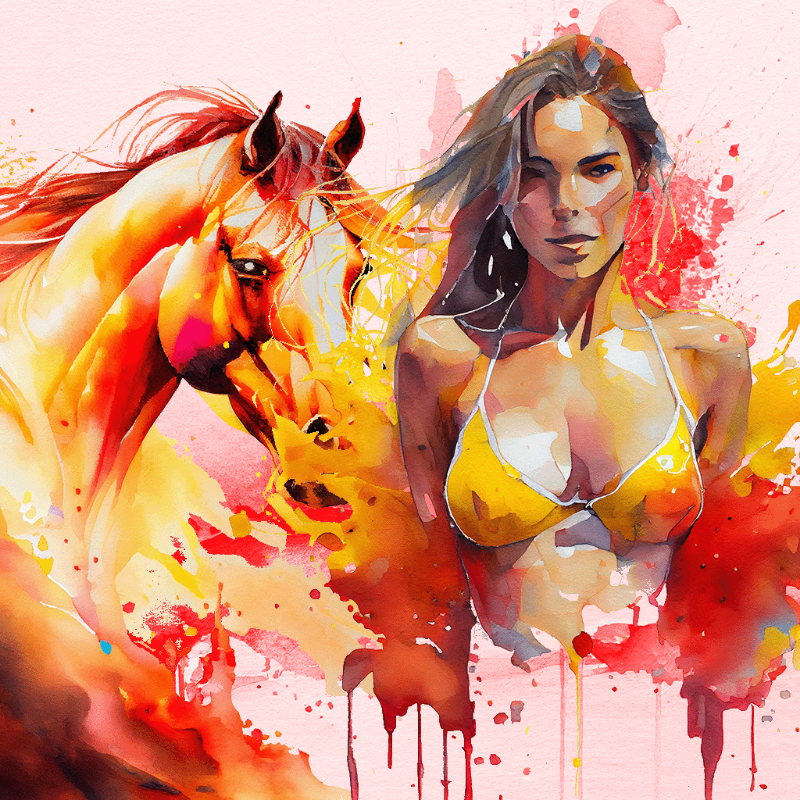 Artemis and Horse #14 static token preview