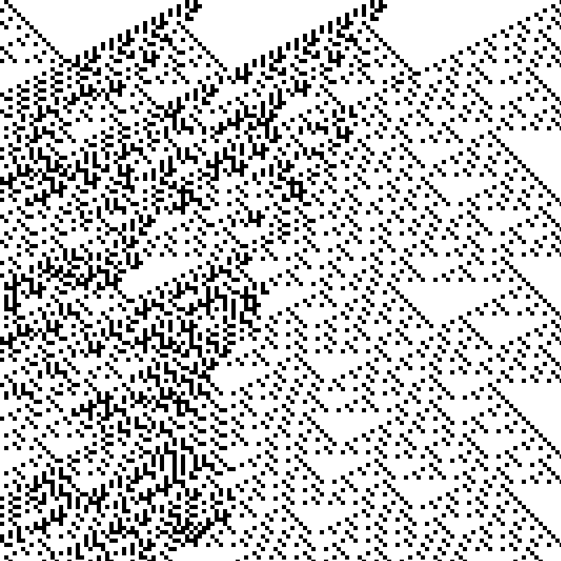 Colored Elementary Cellular Automaton #7 static token preview