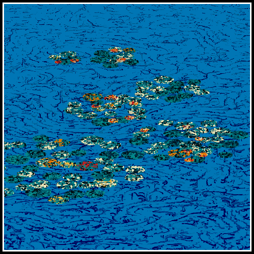Polluted water lilies #22 static token preview