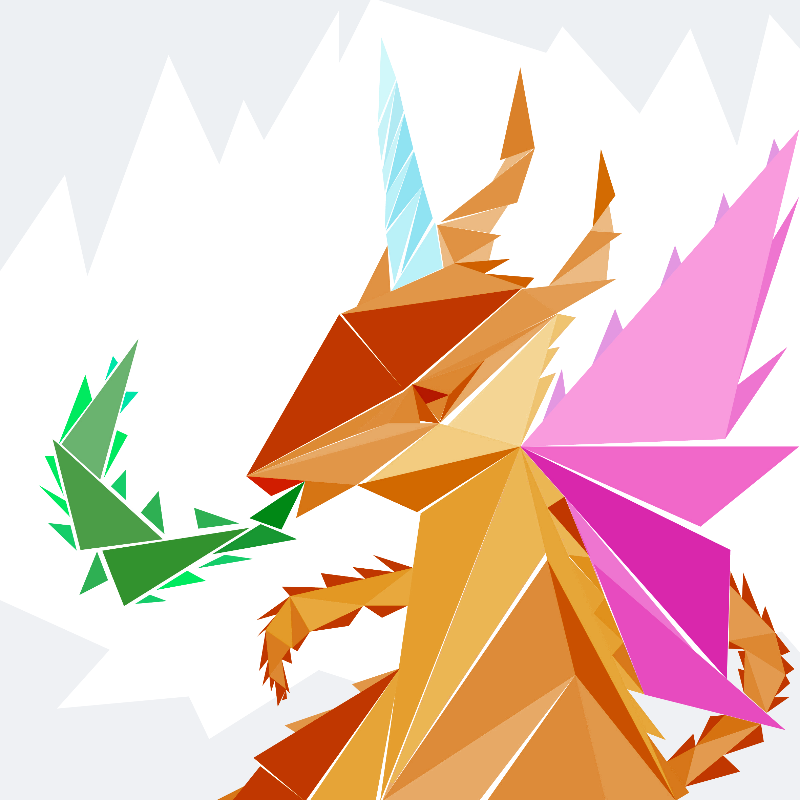 Unicorn dragon #1 static token preview