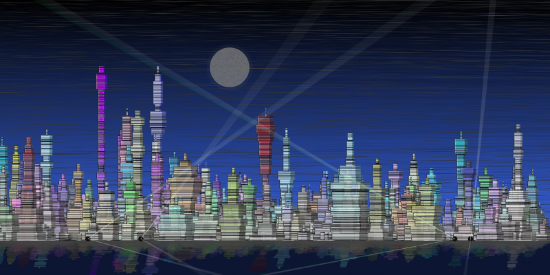 Fictional Cityscapes #15 static token preview
