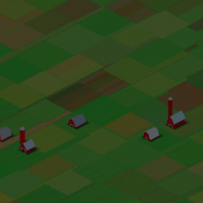 RED FARMS IN A QUIET COUNTY #19 static token preview