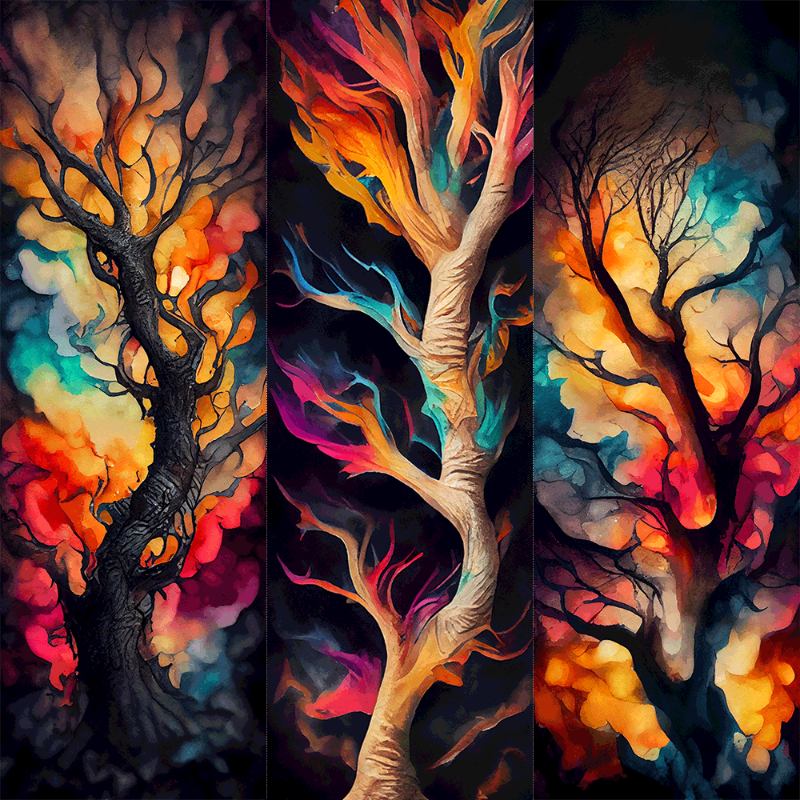 AI Psychedelic Forest #8 static token preview