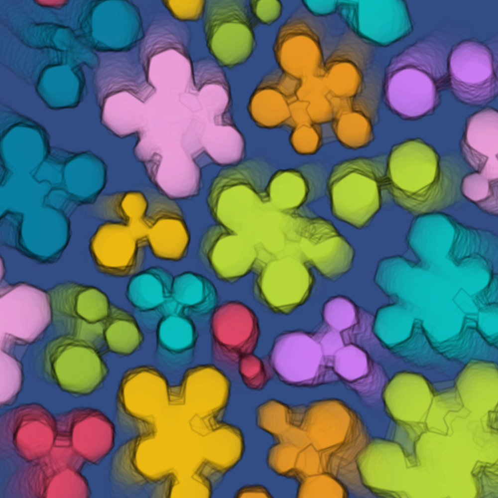 Colorful cartoon shapes(free edition) #5 static token preview