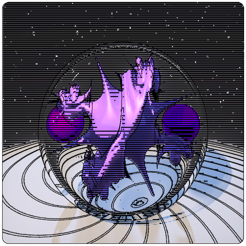 LL21 Mac Plus Fractal-in-a-Globe #18 static token preview